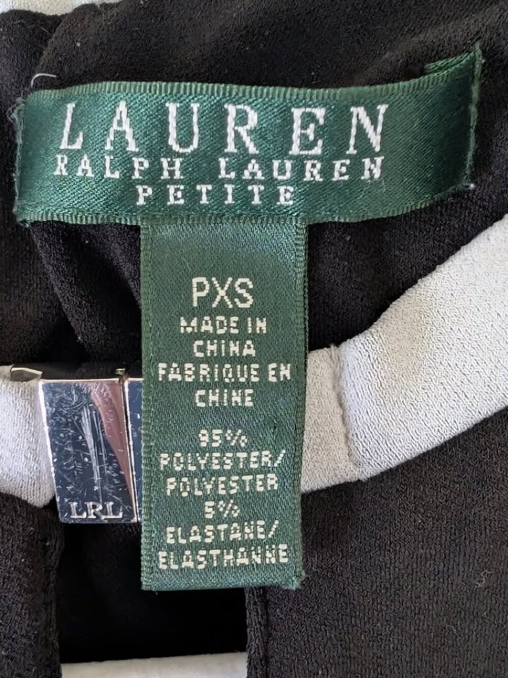 Lauren Ralph Lauren Black Sleeveless Wide Leg One Piece Jumpsuit Petite XS - Picture 8 of 8